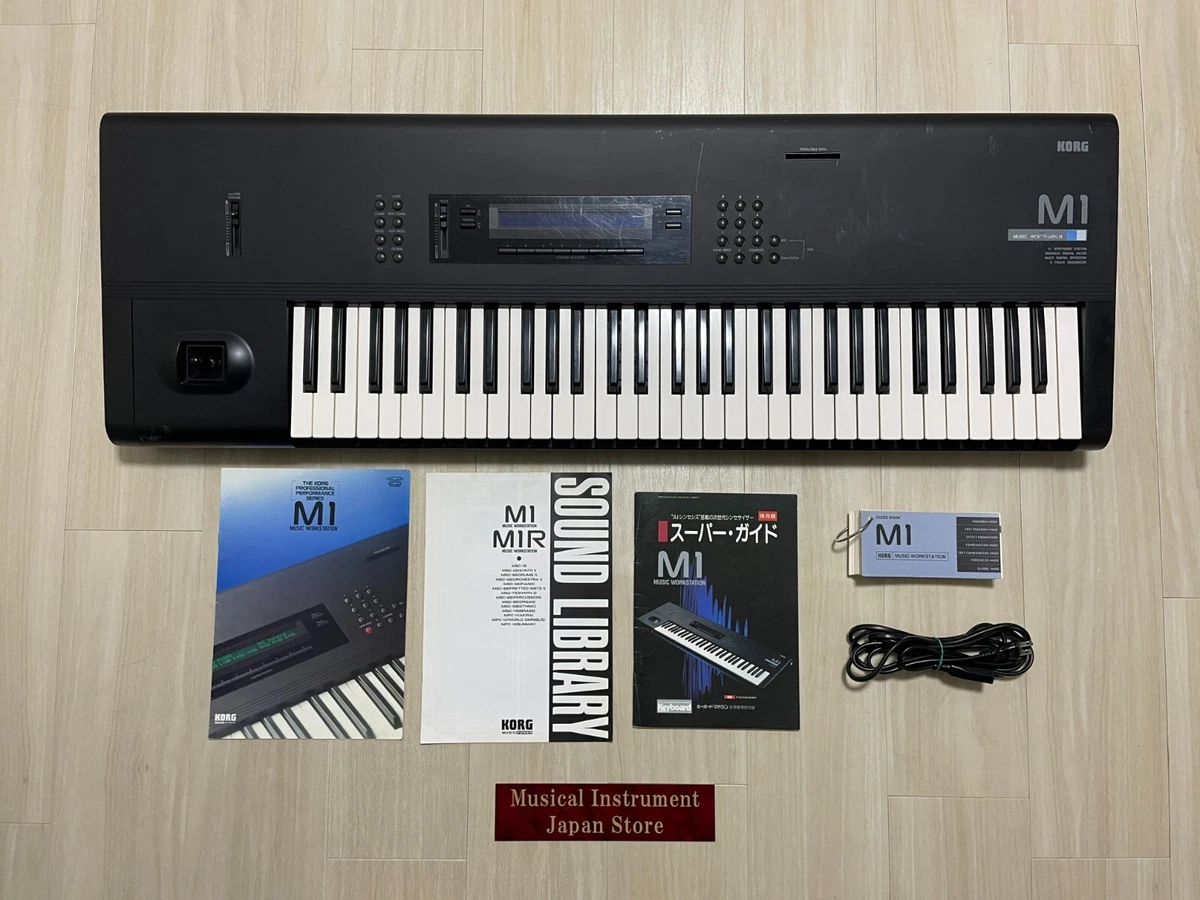 Korg M1 61-Key Digital Keyboard Synthesizer Music Workstation with Power Cable