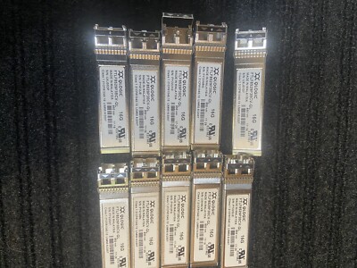 Lot of (10) QLogic FTLF8529P3BCV-QL 16GB Fiber Channel 850nm SFP+ Transceivers