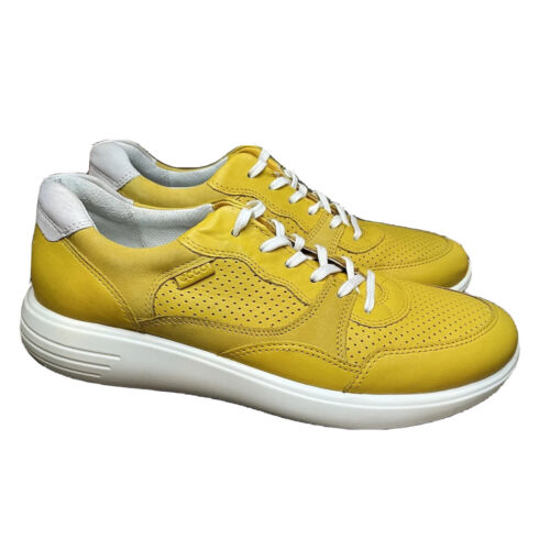 Ecco Soft 7 Runner Lace-Up Women’s Shoe Marigold Yellow EU 40 US 9.5 Extra Width