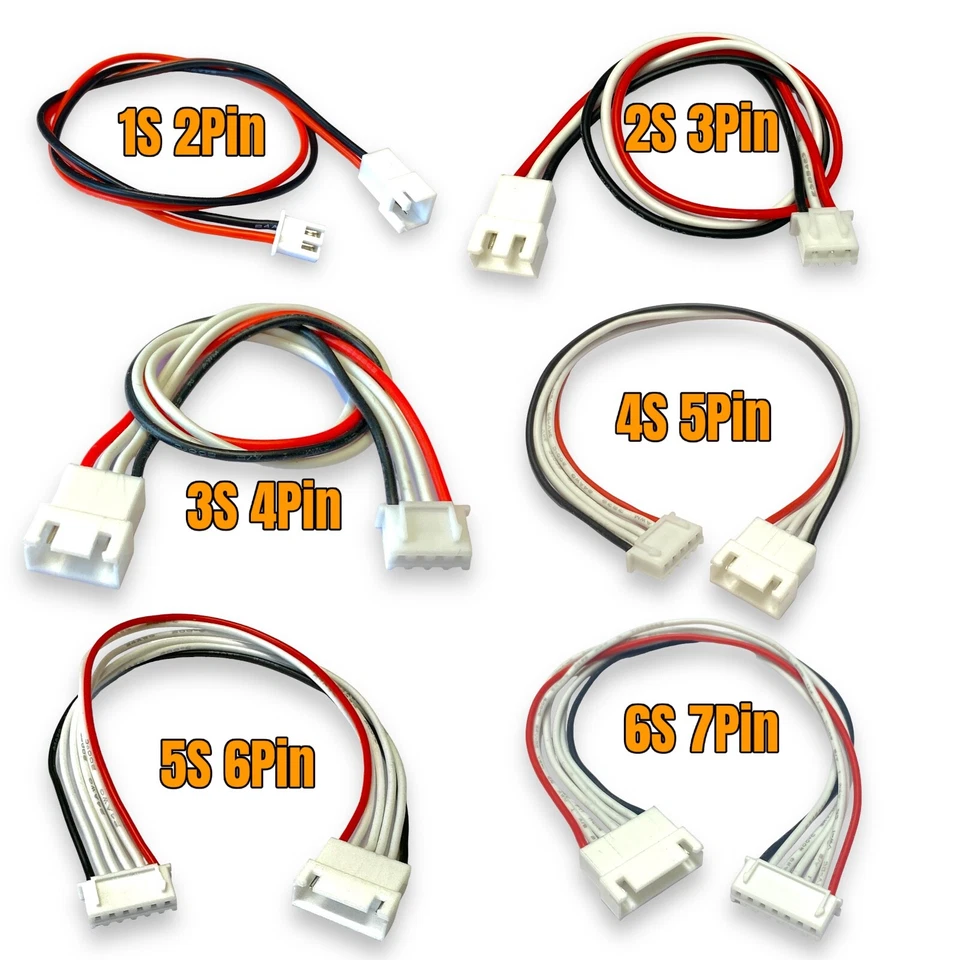 1S 2S 3S 4S 5S 6S 7S 8S 9S Balancer Kabel JST XH Lipo 20cm Verlängerung RC 24AWG - Bild 2 von 4