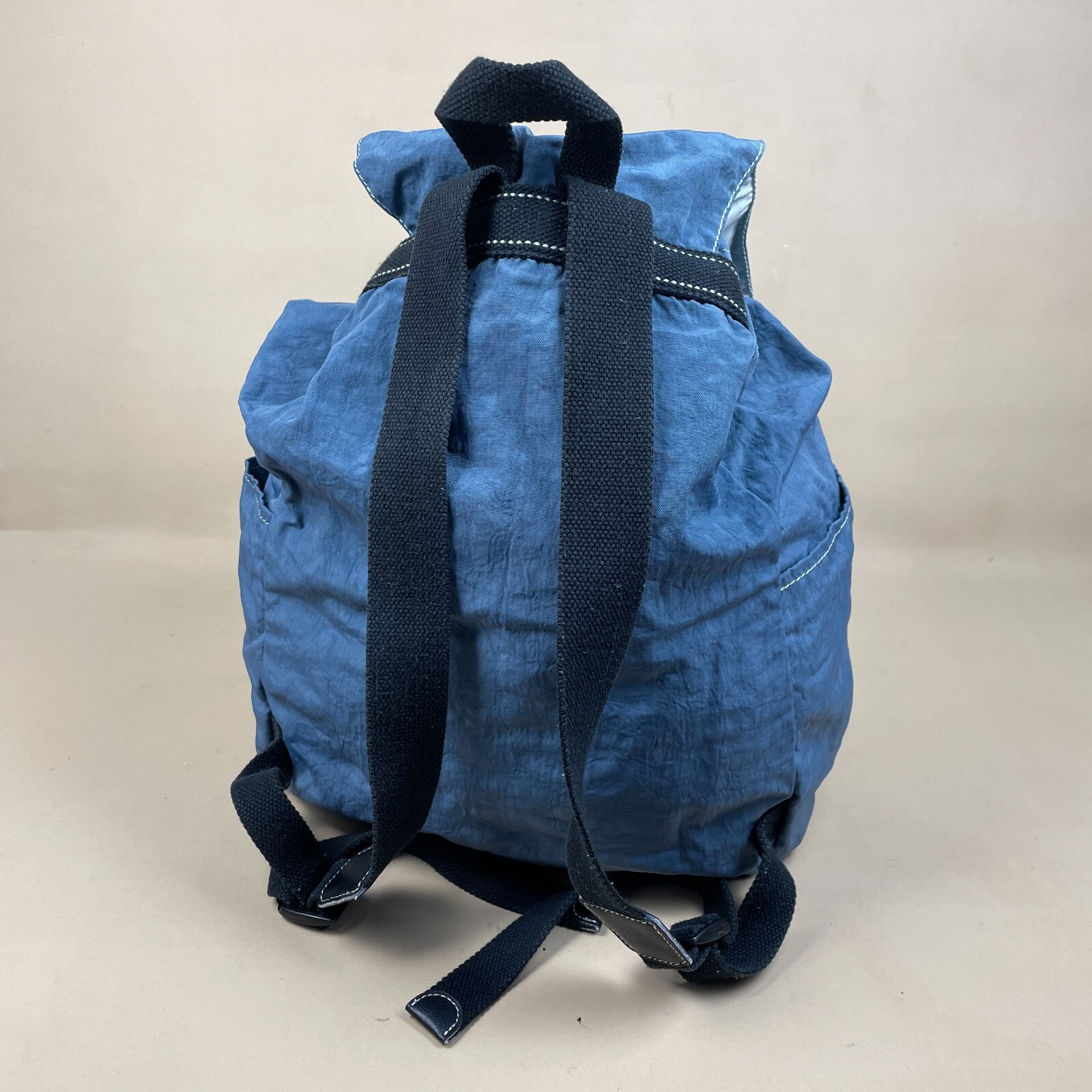Kipling Rucksack Backpack Drawstring Nylon Blue V… - image 5