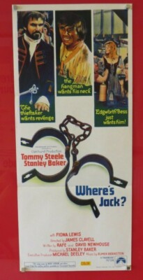 WO IST JACK ? ORIGINAL 1969 DAYBILL CINEMA FILMPLAKAT Tommy Steele 60er