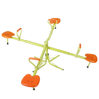 4 Kids Seesaw Teeter Totter 360 Degree Spinning Quad Swivel for Background