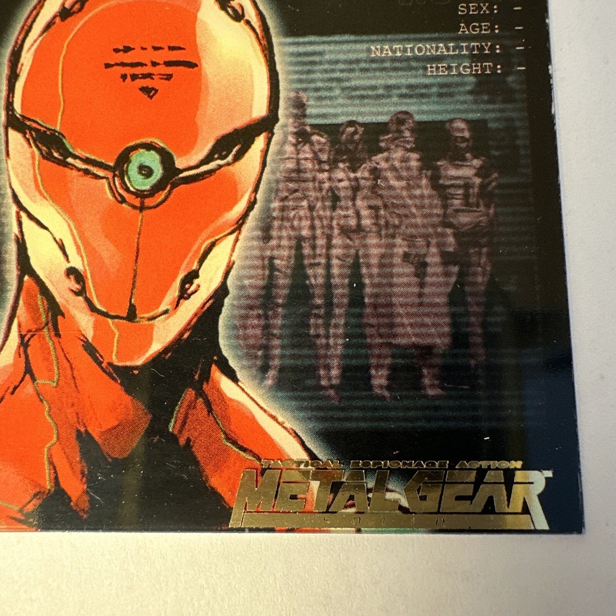 METAL GEAR SOLID TRADING CARD GRIZZLY 36
