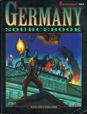 Vintage Shadowrun # 7204 Germany Sourcebook By FASA