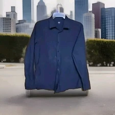 Hugo Boss Button Down Shirt Mens XL Black Pin Striped Fitted Longsleeve 