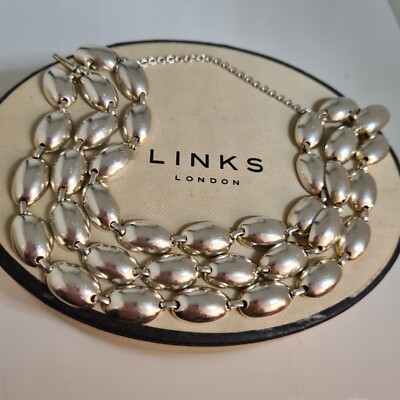 Links Of London Hope oval dome three strand braceletSterling