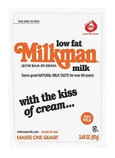 Milkman Low-fat Milk - Instant Dry Milk Powder - 1 Gallon 4 Packets