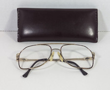 Luxottica Carlos Klixx Eyeglasses Gold Toned Vintage Frames - Made in Italy