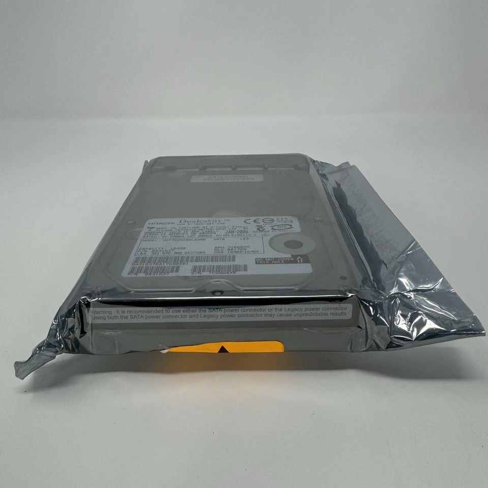 Hard Drive Hitachi Deskstar HDT722516DLA380 164GB 7200U/Min SATA II 3.5'' Inch - Image 3 of 4
