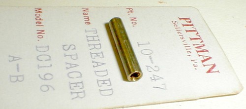 Pittman DC196A + 196B Motor Rear Threaded Spacer Vintage Slot Car NOS #10-247 - Picture 2 of 4