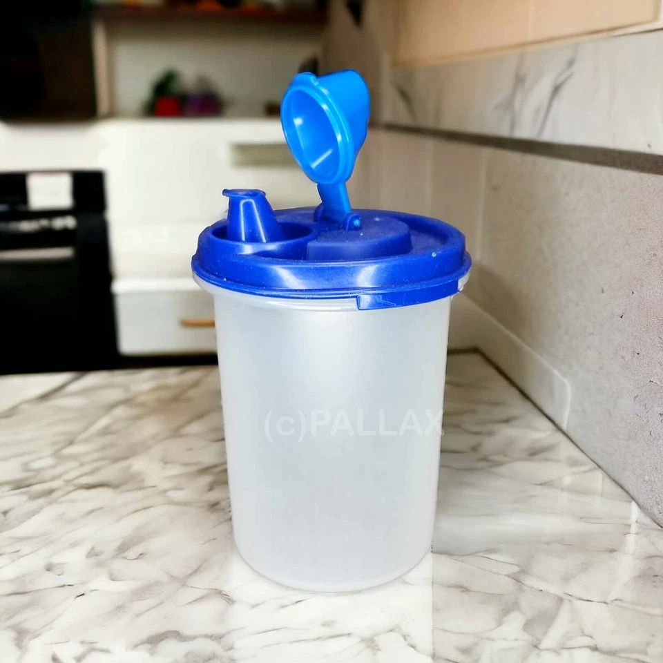 TUPPERWARE EIDGENOSSEN MILCHKÄNNCHEN 440 ML BLAU SONDERMODELL - Bild 2 von 2