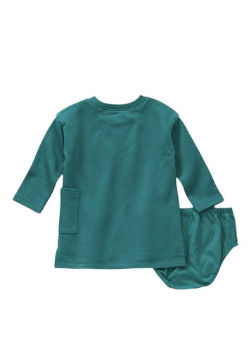 Baby Unisex 2-Piece Long Sleeve Sweatshirt Outfit 24 Months- Brilliant Teal - Picture 3 of 3