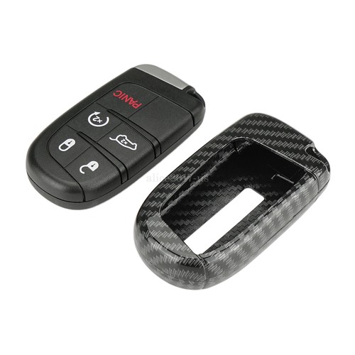 Funda protectora con llavero de automóvil para accesorios remotos de fibra de carbono Chrysler 200/300 - Imagen 4 de 15