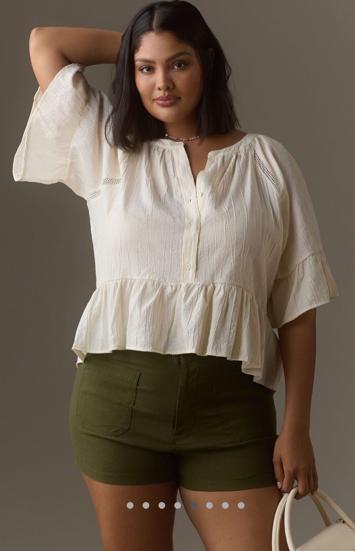 NWT “ANTHROPOLOGIE” THE COLETTE SHORTS by “MAEVE” DRIED FERN GREEN 24W Plus!!