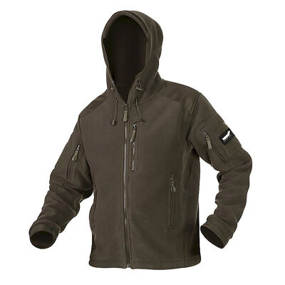 Texar Herren-Polar-Fleecejacke Husky Oliv 4XL
