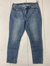 Old Navy Womens Blue Denim High Rise Super Skinny Jeans Size 18