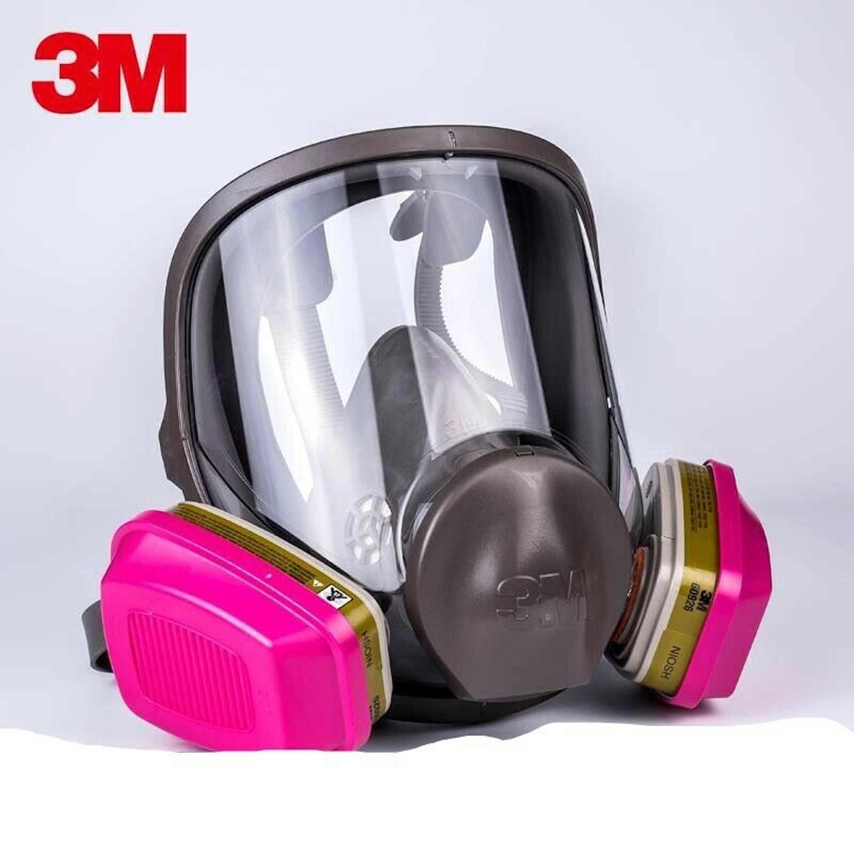 3M 6800 Full Face Respirator W/1 PR 60926 P1OO Multi Gas/Vapor
