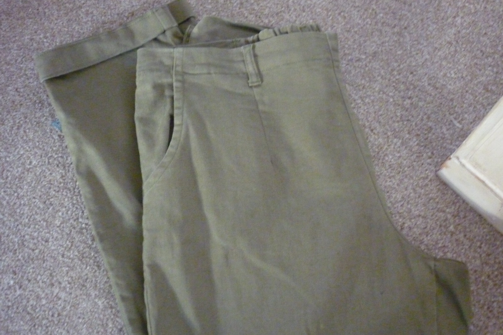 SEASALT TROUSERS. SIZE 16 PETITE OLIVE GREEN eBay