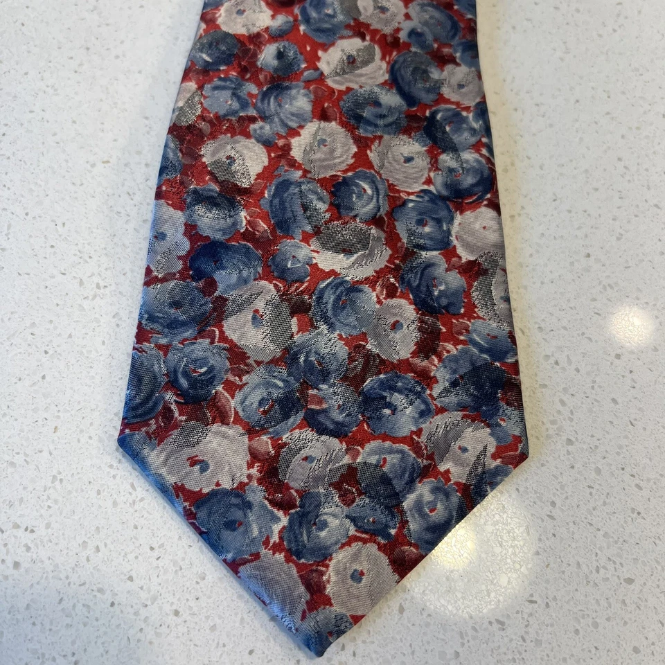 Corbata Alexander Lloyd Extra Larga de Lujo Colorida Floral Poliéster 62" x 4" Foto 2 de 4