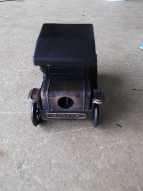 1917 car DIE CAST MINIS PENCIL SHARPENER ANTIQUE FINISH FREE SHIPPING