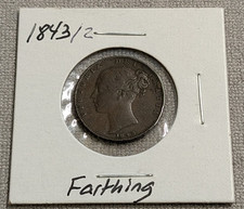 1843/2 Great Britain Farthing KM 725