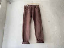 SAMURAI JEANS BOS710XX-KU "Shizen" 18oz Kuri Chestnut Selvedge Denim 37/38 x 35