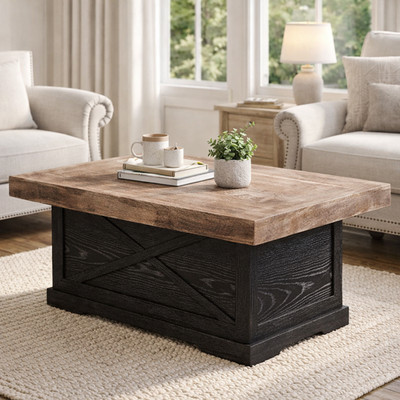 Rustic Square Coffee Table 39.4