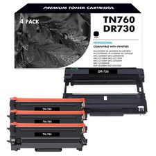 Compatible for Brother TN760 Toner DR730 Drum MFC-L2710DW MFC-L2750DW HL-L2395DW