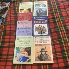8x Linford Western/Romance Largeprint Books Bundle??