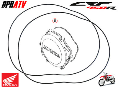 02-16 CRF450R CRF 450R Clutch Cover Basket Gasket O-Ring Seal 11352-MEB-671 QTY2