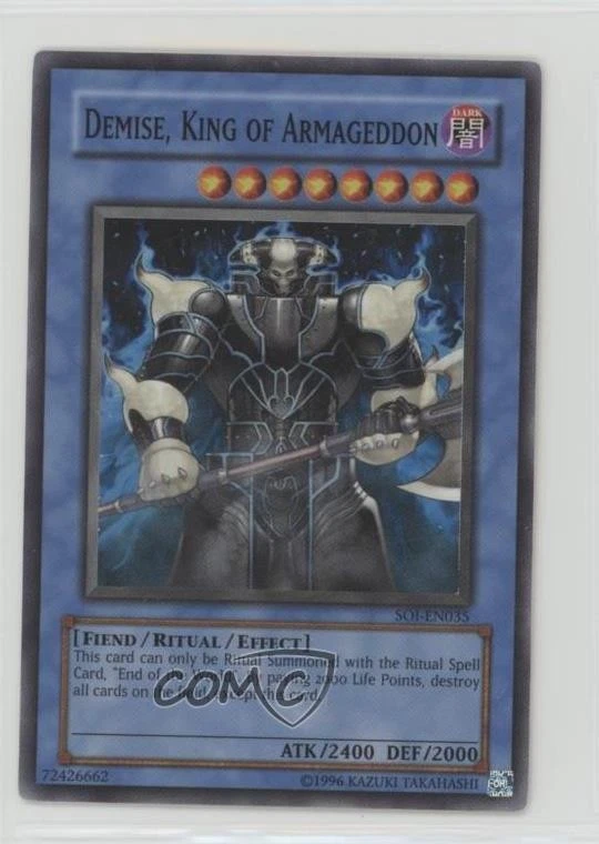 Demise, King of Armageddon Yu-Gi-Oh! TCG Individual Trading Card