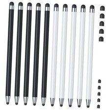 Stylus 10Pcs , Stylus Pen for Touchscreen, High Precision and Black/White