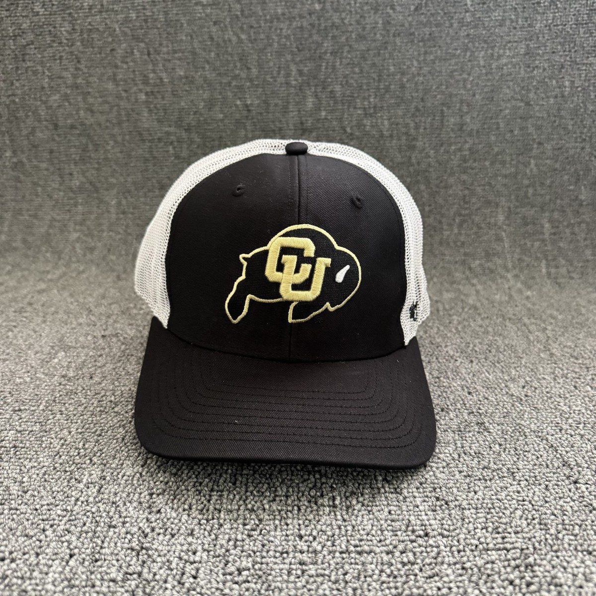 47 Brand Colorado Buffaloes Trucker Snapback Black White One Size