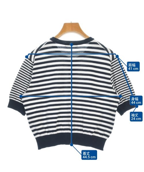 MACPHEE Cardigans NavyxWhite(Border) S 2200611192… - image 6