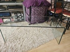 Large Solid Glass Coffee Table