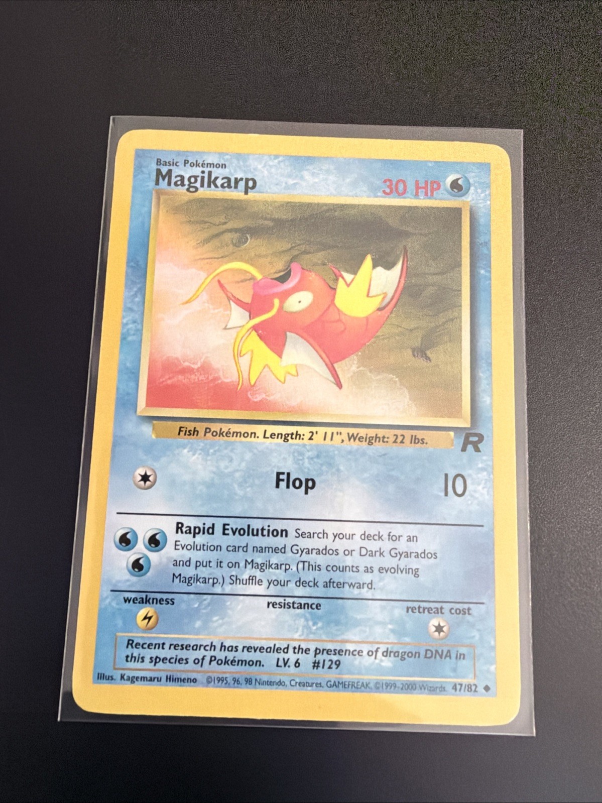 Pokémon Magikarp 47/82 Team Rocket Common Basic Regular Unlimited 2000 Card