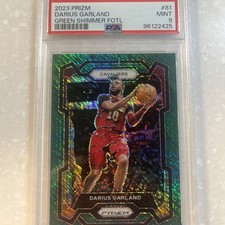 Darius Garland 2023 Panini Prizm Basketball Green Shimmer FOTL  2/5 #81