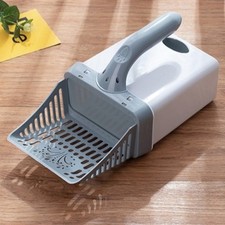 Cat Litter Scoop with 15 Refill Bag Spill-Proof with Garbage Bag Storage Box 