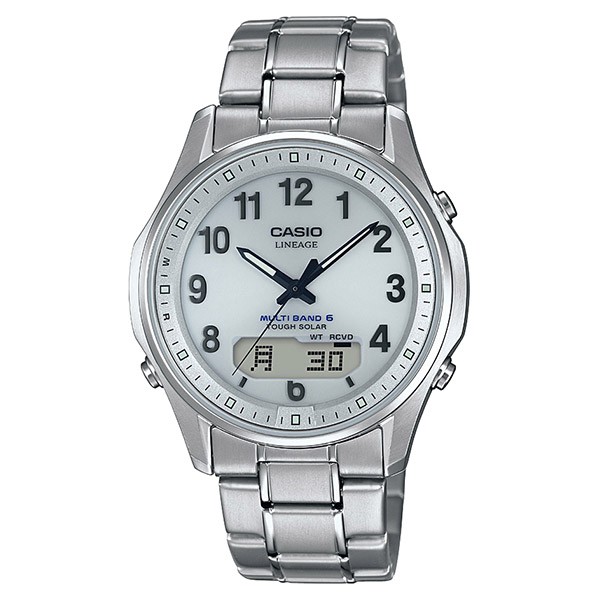 CASIO LINEAGE 金属ベルト 時計 黒のメタルバンドで電波ソーラーが2万円代で。コスパ最強の