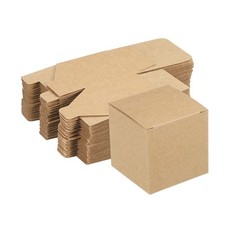 15 x Paper Cardboard Boxes Gift Paper Box Brown 2.4x2.4x2.4 Inch for Gift Wrap
