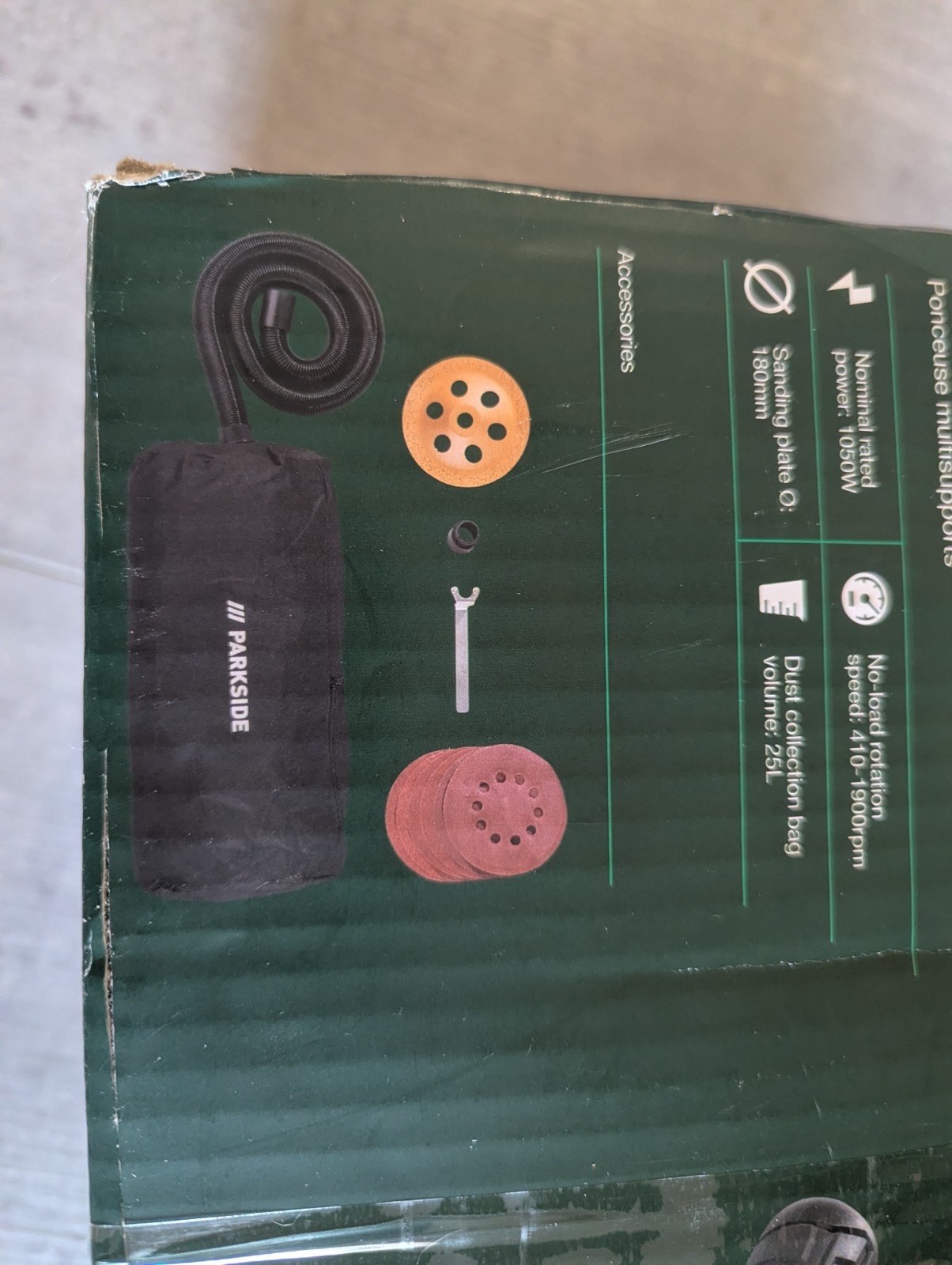 ponceuse électrique multisupports – caractéristiques techniques