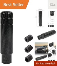 Aluminum Alloy Shifter Knob 5 Auto Gear Shift Knob Carbon Fiber