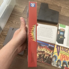 Rampart complete in box Cib nintendo nes strategy/war game MINT