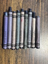 Vtg Crayola Crayons Binney Smith 9 Violet Blue 80s/90s/00s Retro Used Retired