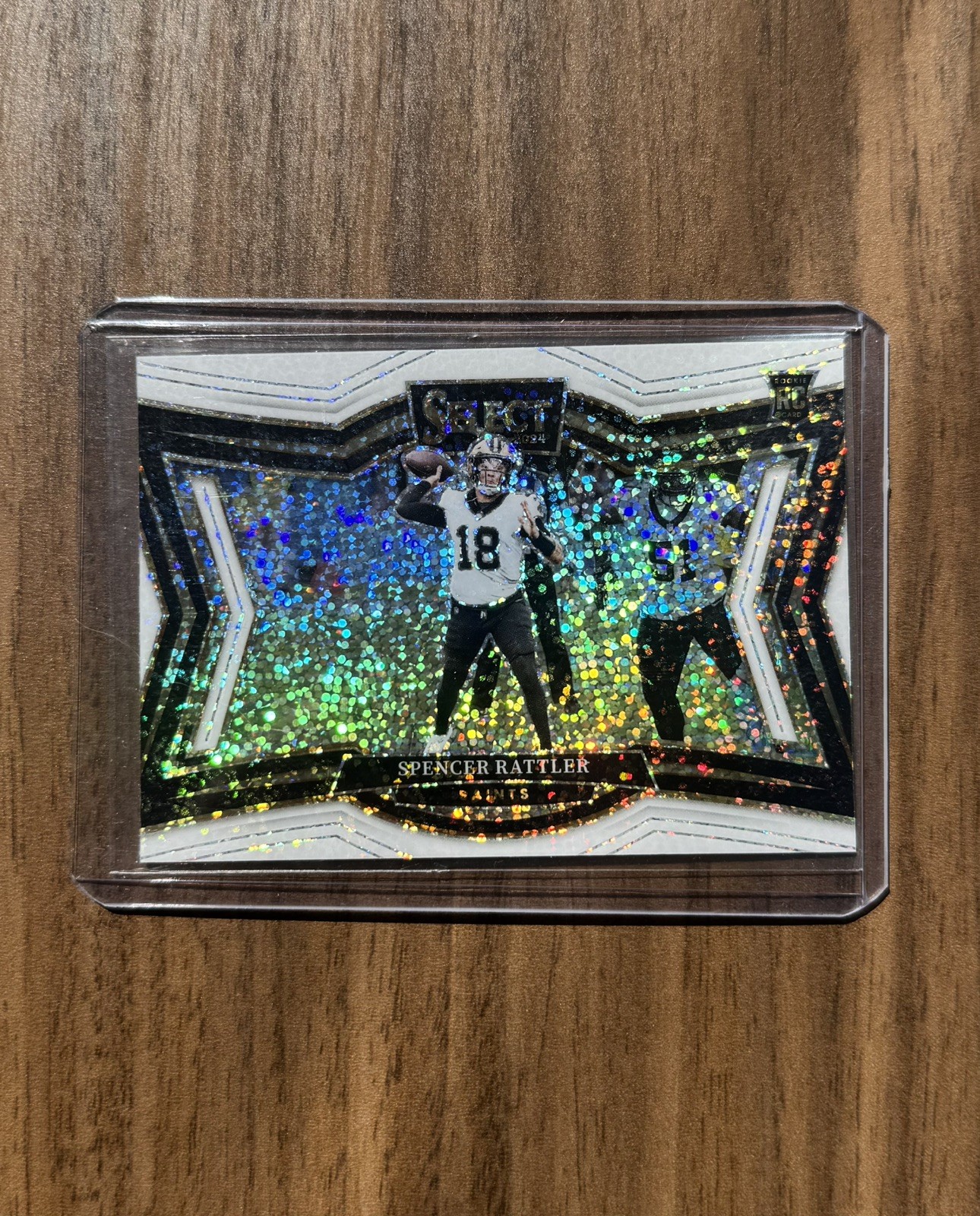 2024 Select Spencer Rattler Field Level #493 White Sparkle Rookie SP