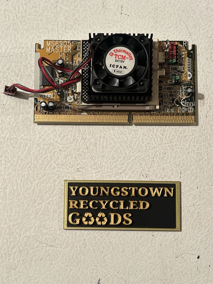 MSI MS6905 MASTER VER.2.3 CPU CONVERTER PGA370-SLOT 1 SSOCKET ADAPTER MIT CPU+LÜFTER - Bild 3 von 4