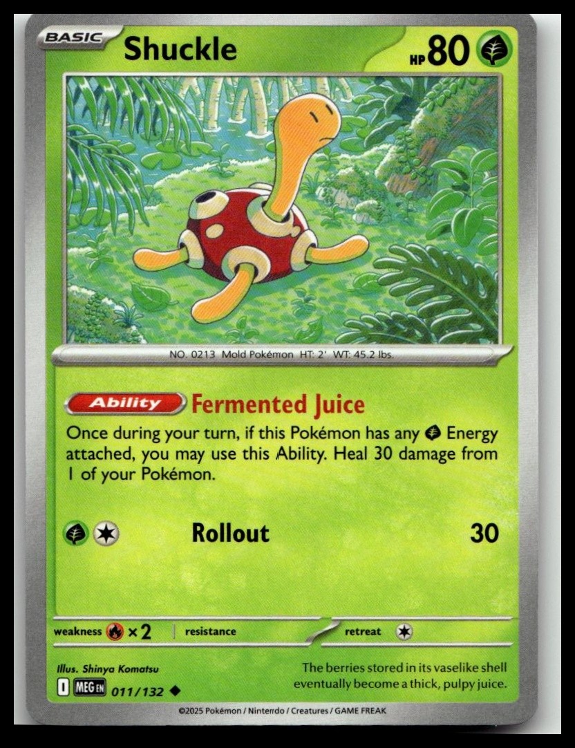 Shuckle Uncommon ME01: Mega Evolution 011/132 NM