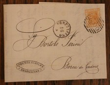 1878 FATTURA ditta SCHILEO CONEGLIANO-BORCA di CADORE+2600 SBARRE+C1 LV-L334