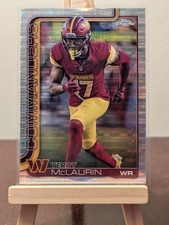 2025 NFL Topps Chrome Terry McLaurin Pulsar Refractor #208 Commanders